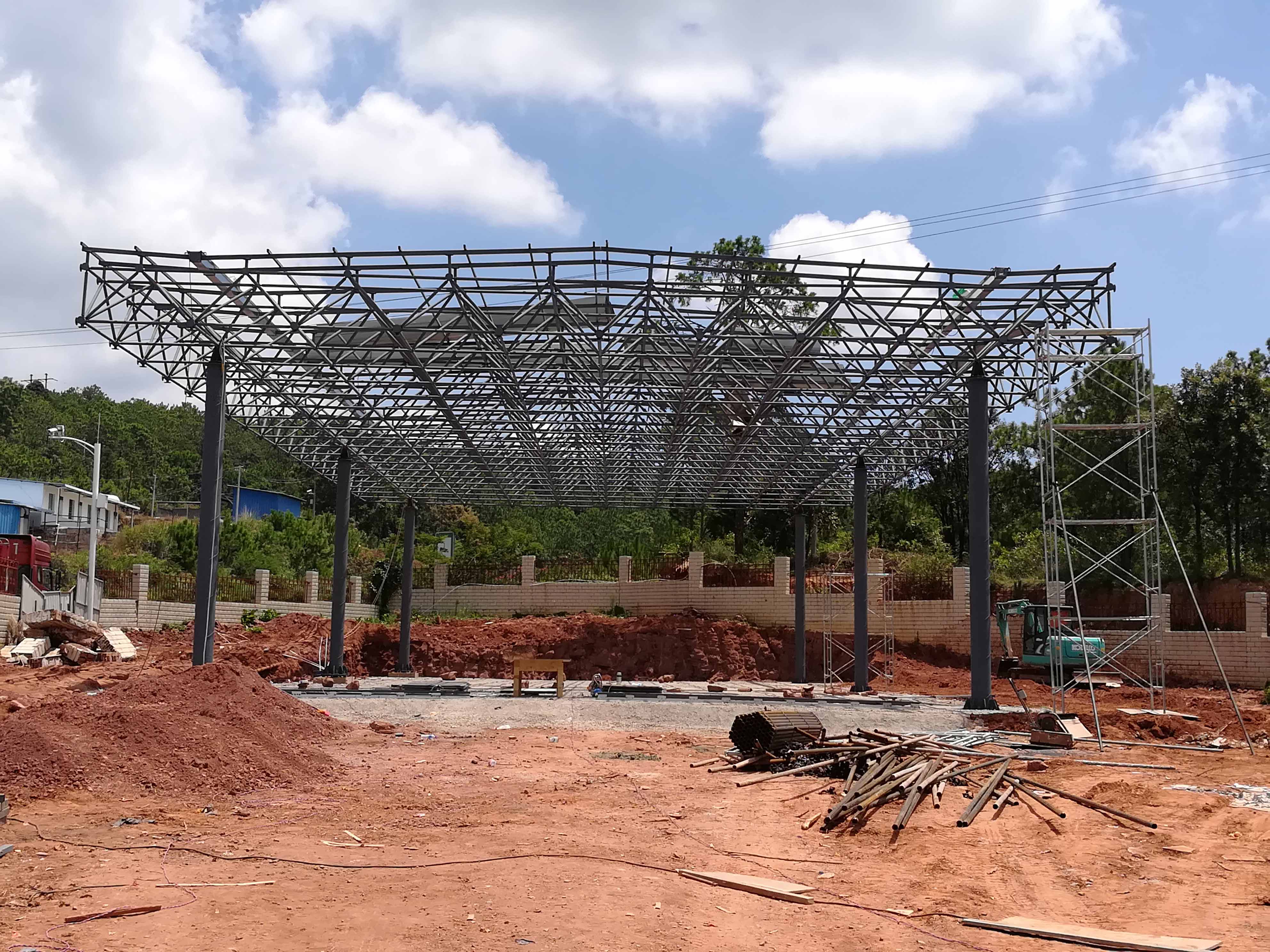 顺义加油站网架屋面