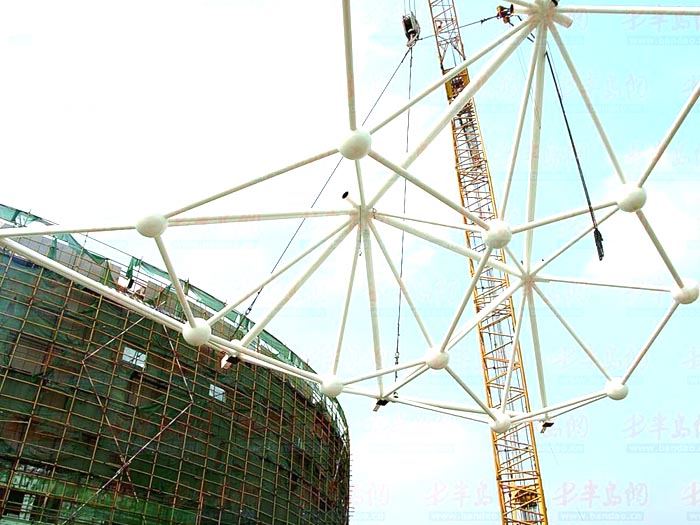 顺义体育馆网架安装