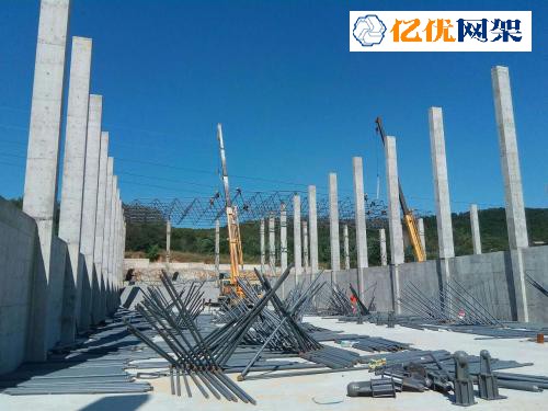顺义料棚网架设计